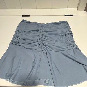 ruffle blue skirt y2k
